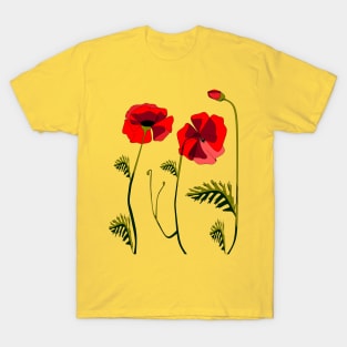 Blooming Poppies T-Shirt